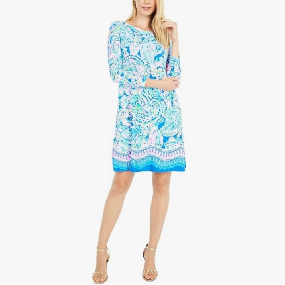 Lilly Pulitzer Ophelia Swing Dress Multi Dream Team XL EUC Rare